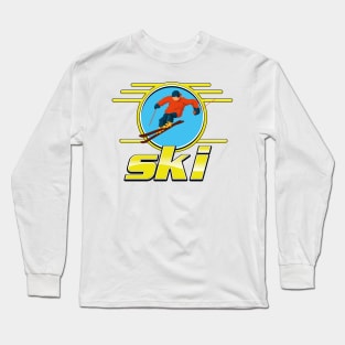 Retro ski logo Long Sleeve T-Shirt